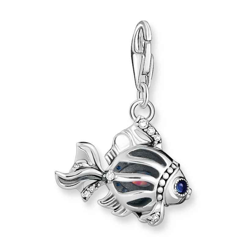 Thomas Sabo Charm Anh Nger Fisch Mit Blauen Steinen Uhrcenter