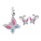 trendor 63935 Silber-Set Schmetterling