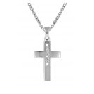 trendor 70135 Silber Kreuz-Anhänger mit Zirkonias
