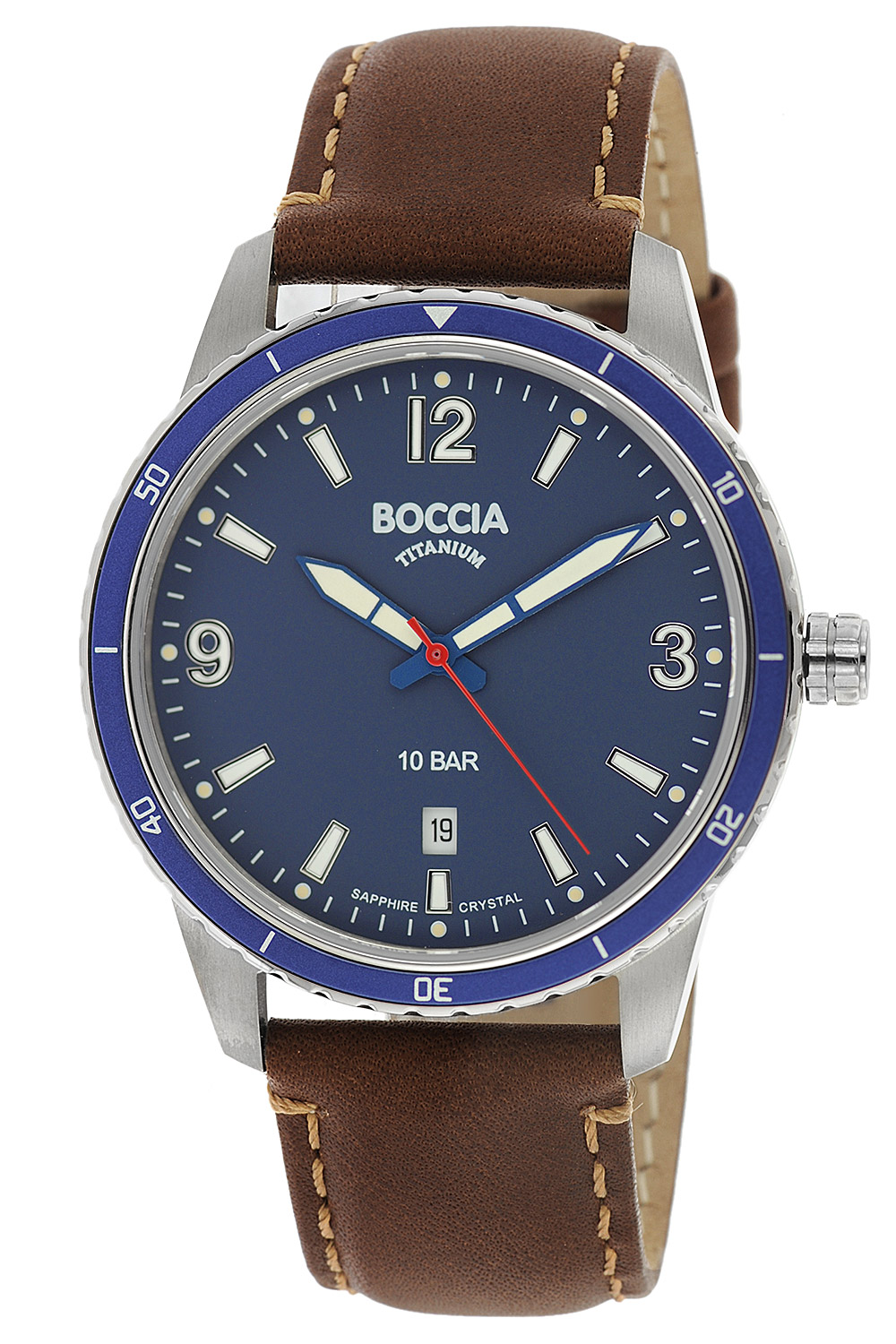 3635-02 Titan Herrenuhr mit Saphirglas