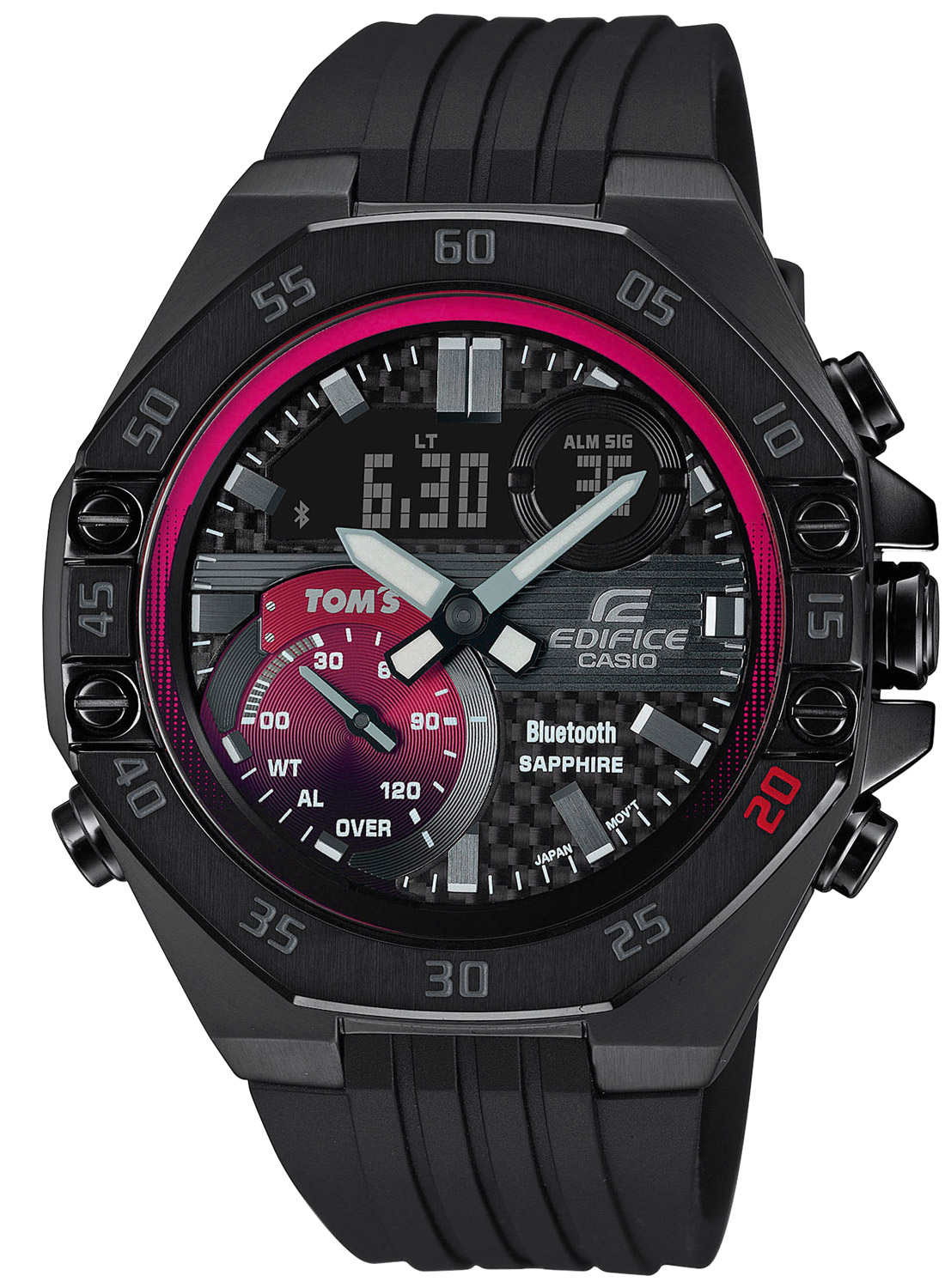 ECB-10TMS-1AER Edifice Limited Herrenuhr Bluetooth Schwarz / Rot