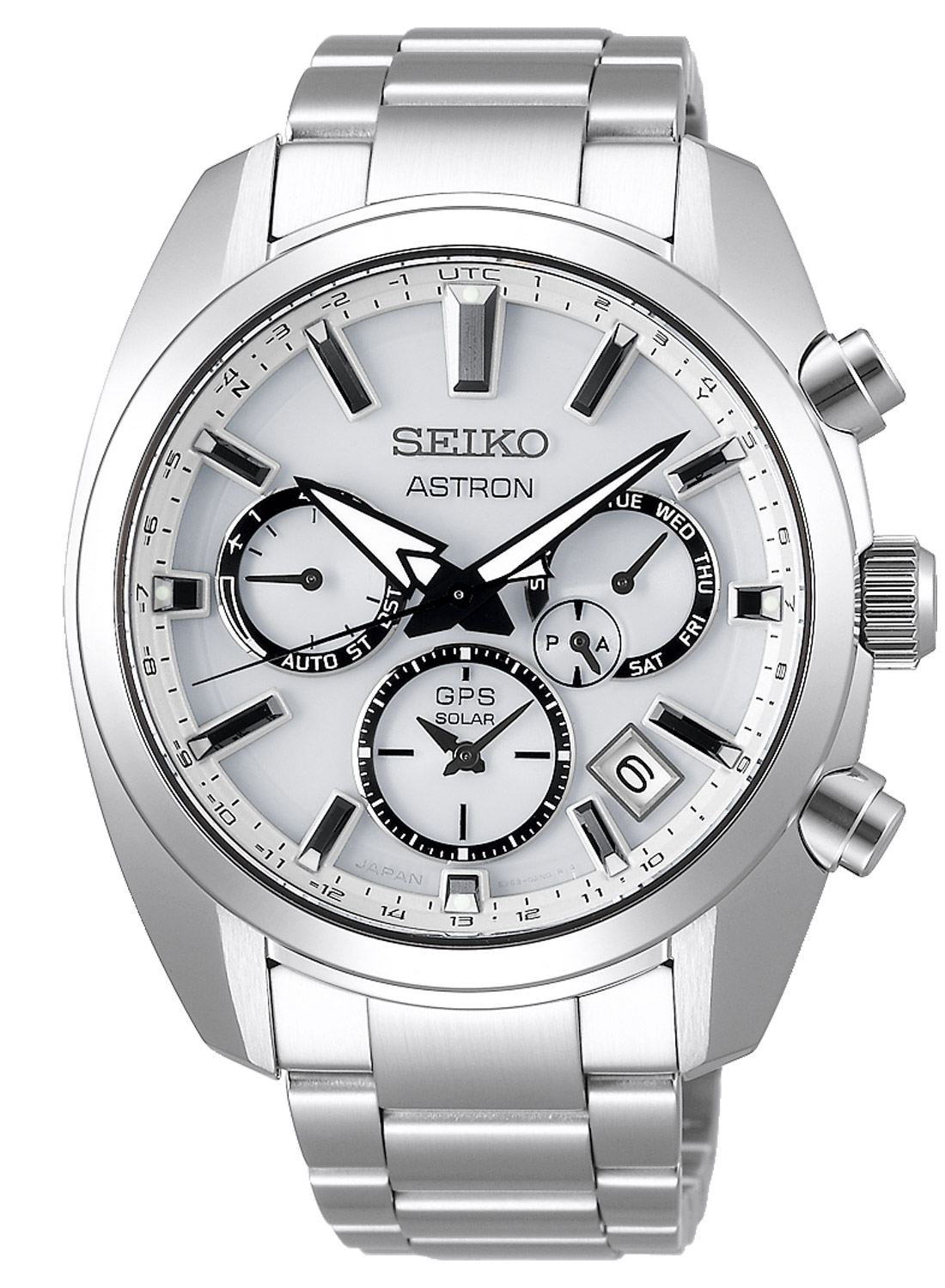 SSH047J1 Astron GPS Solar Herren-Armbanduhr Dual Time