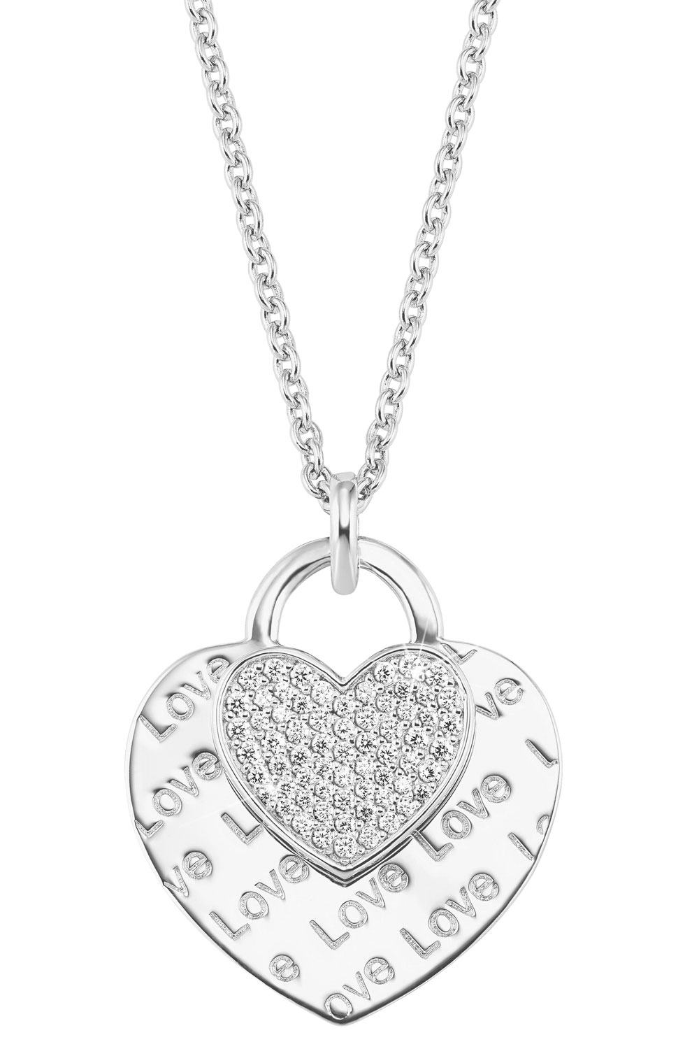 2026089 Damen-Collier Silber mit Herz