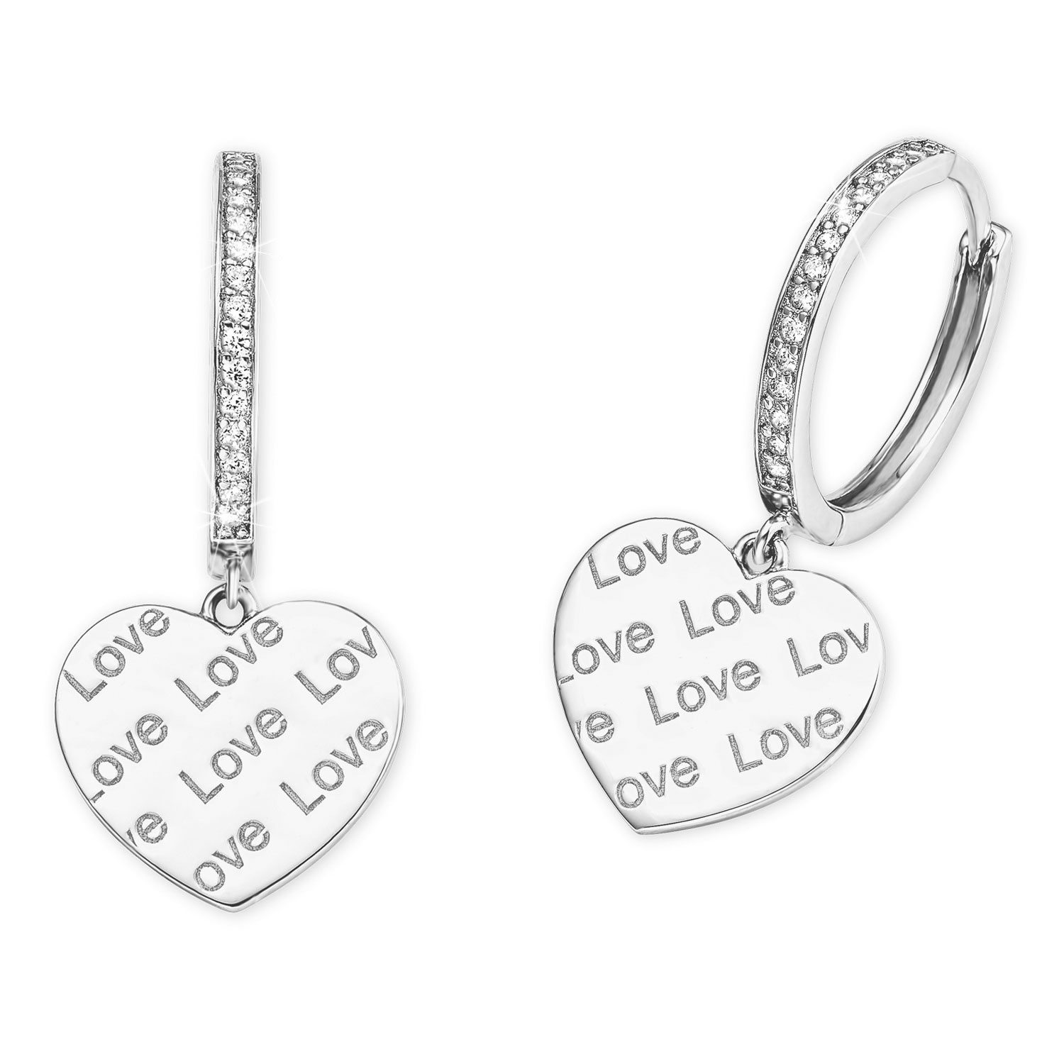 2026088 Silber-Creolen mit Herz