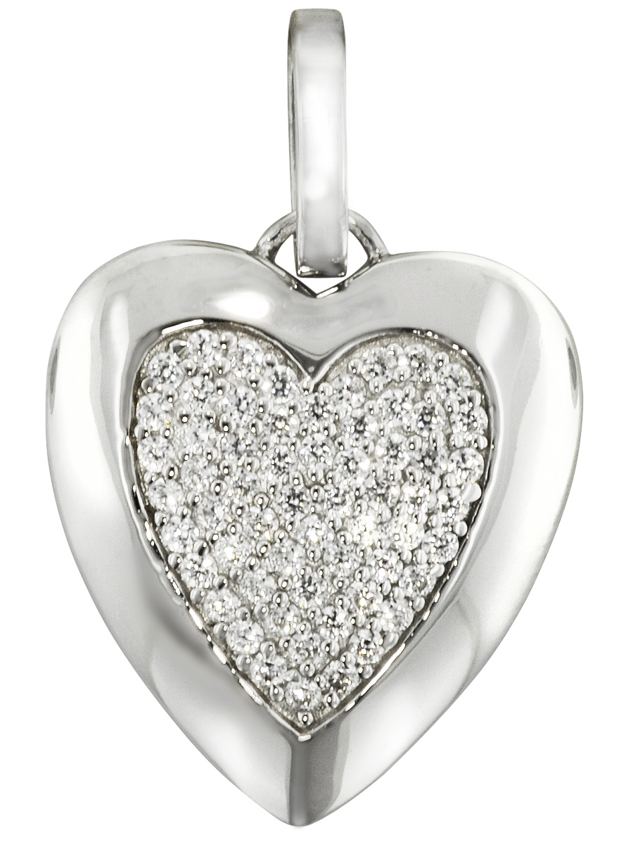 80265 Silber Anhänger Herz