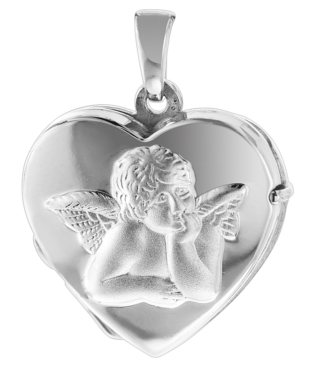 83679 Silber Medaillon Herz