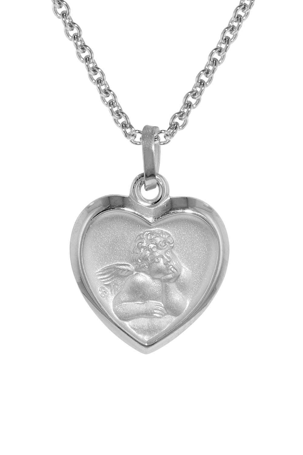 73075 Schutzengel Anhänger mit Kette für Kinder 925 Silber