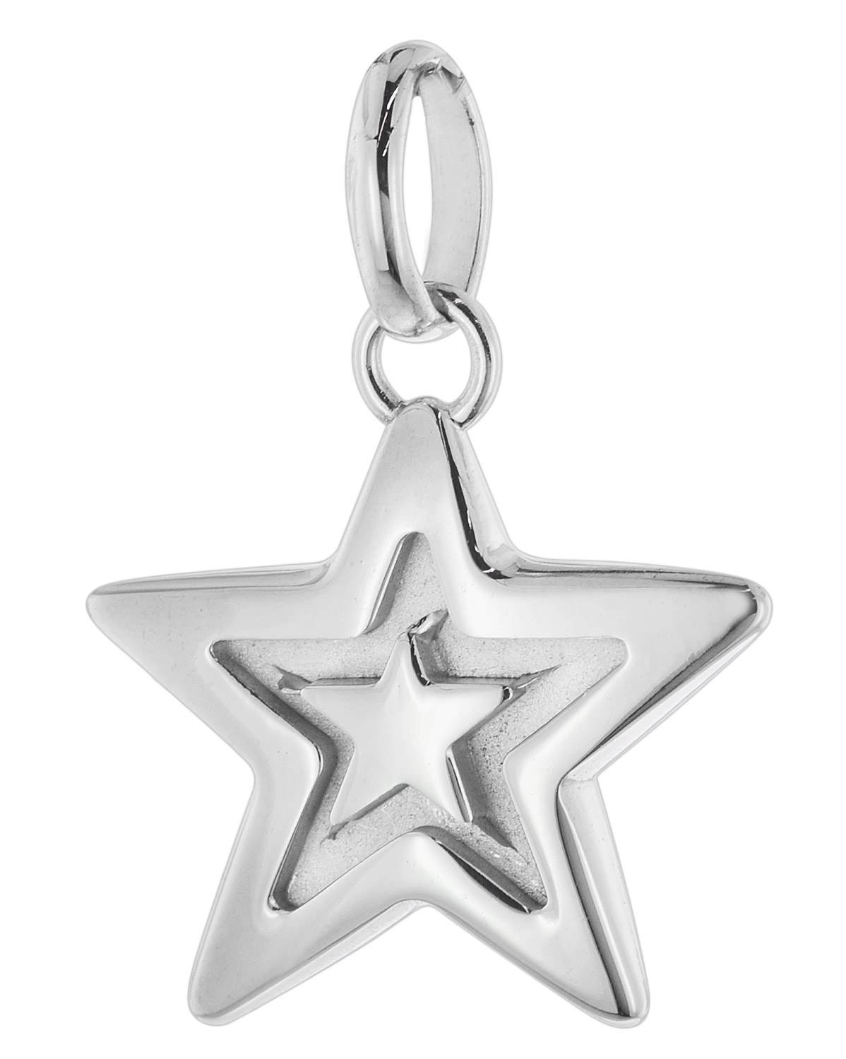 75017 Silber Anhänger Stern