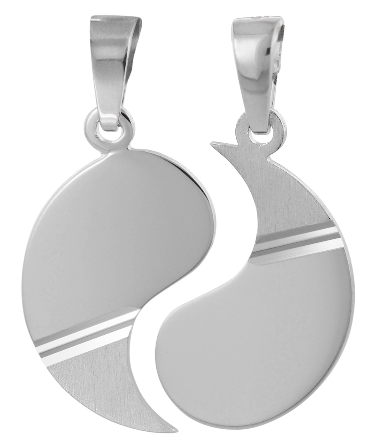 79626 Partner-Anhänger mit 2 Schlaufen Silber 925