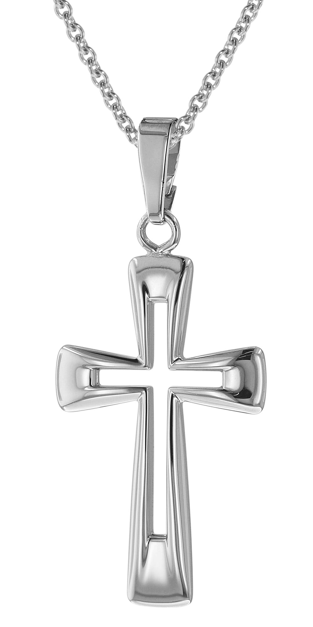 75011 Kreuz-Anhänger mit Kette Sterlingsilber 925