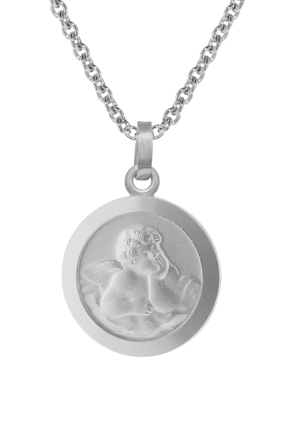 75111 Engel-Anhänger mit Halskette für Kinder Silber 925