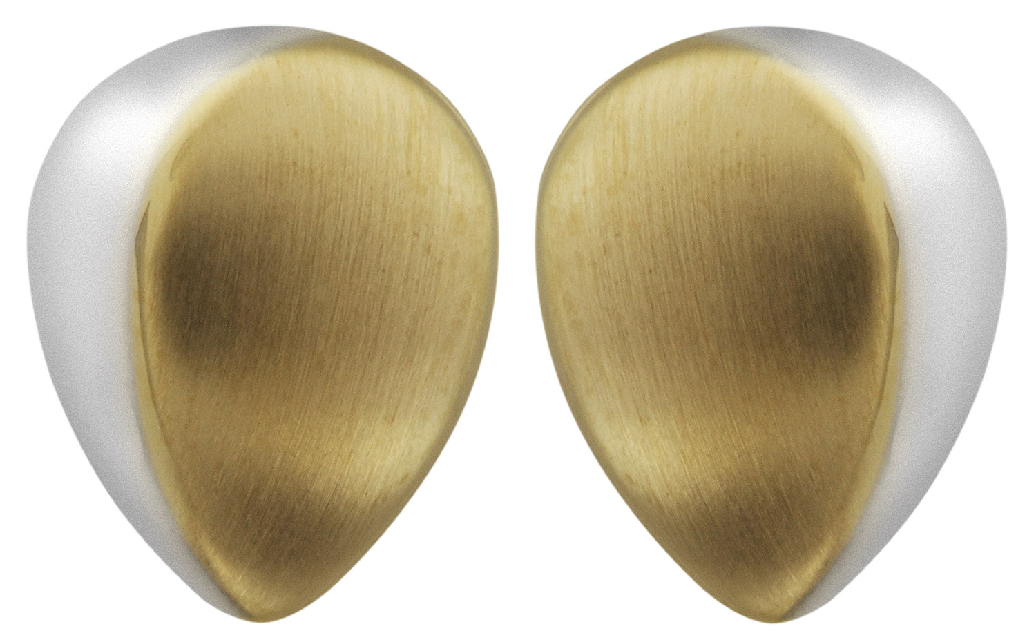 64277 Damen-Ohrringe Gold 333 Bicolor