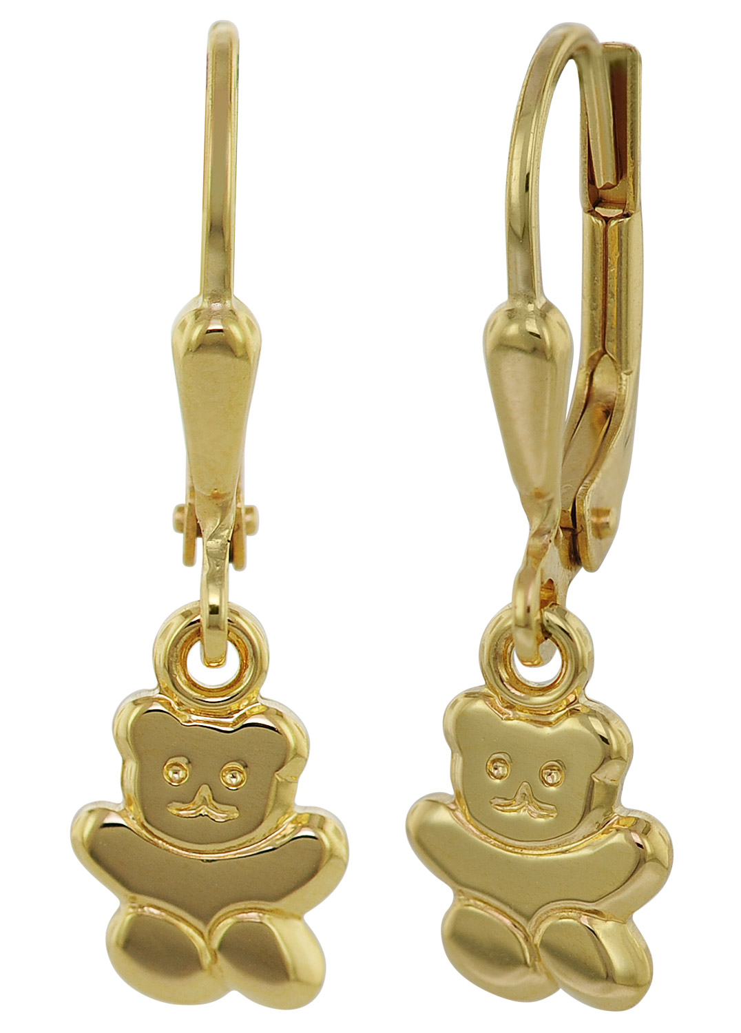 35740 Ohrringe für Mädchen Teddybär Gold 333 / 8 Karat