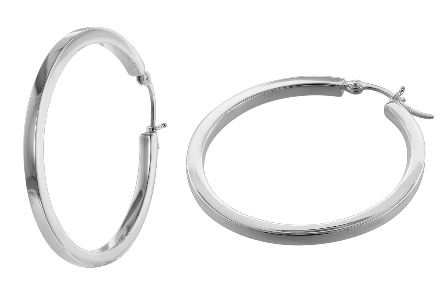 08774 Ohrringe Silber 925 Creolen 40 mm