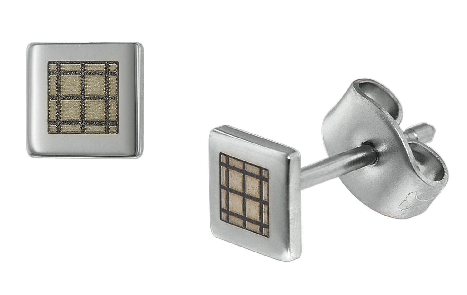 75001 Herren-Ohrringe Edelstahl 5 mm