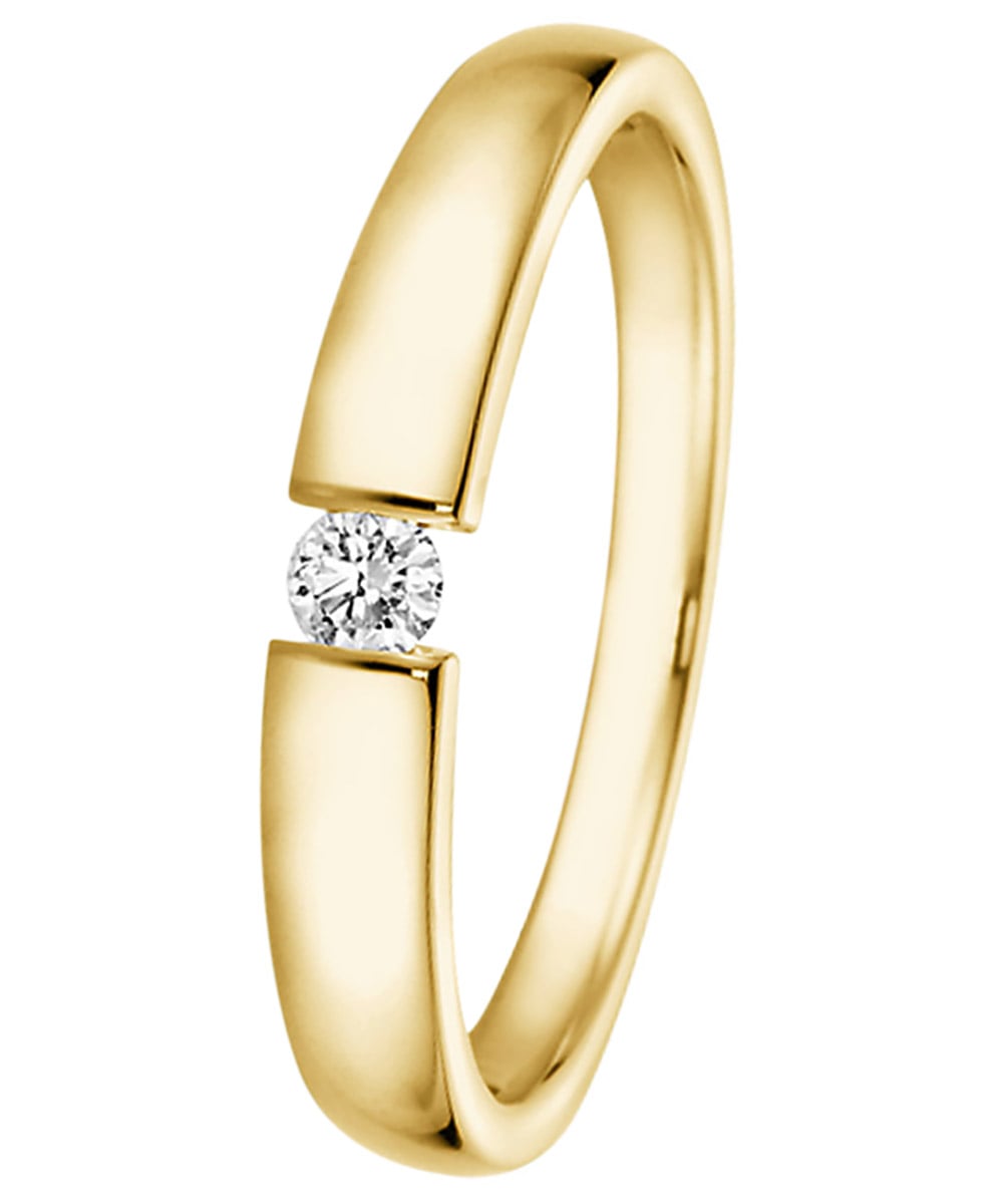 532506 Ring mit Diamant 0,05 ct Gold 585/14K Verlobungsring