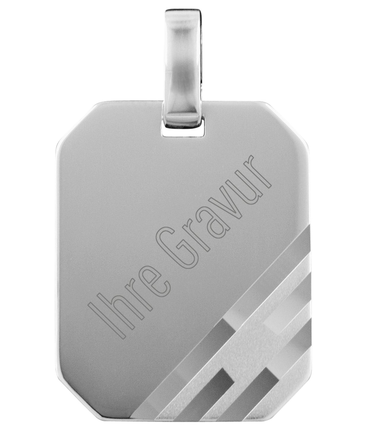 73877 Silber Gravur-Anhänger