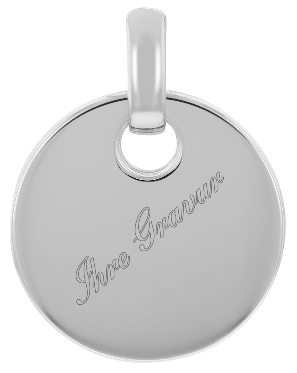 78674 Silber Gravurplatte Rund