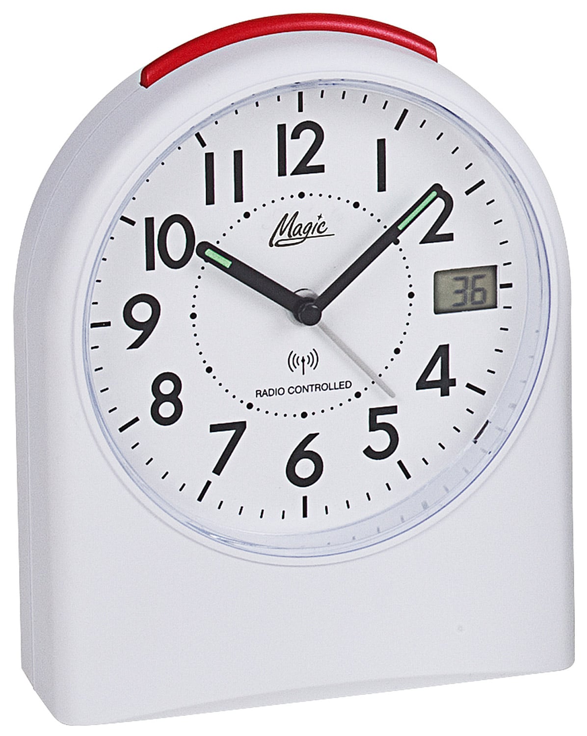 1898/0 M Funk-Wecker Magic große gut lesbare Zahlen Weiß