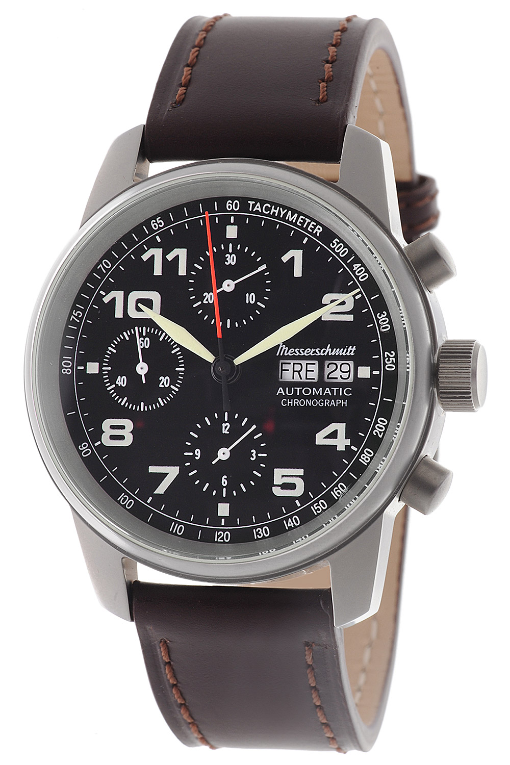 ME-3H129 Herren-Automatikuhr Flieger-Chronograph