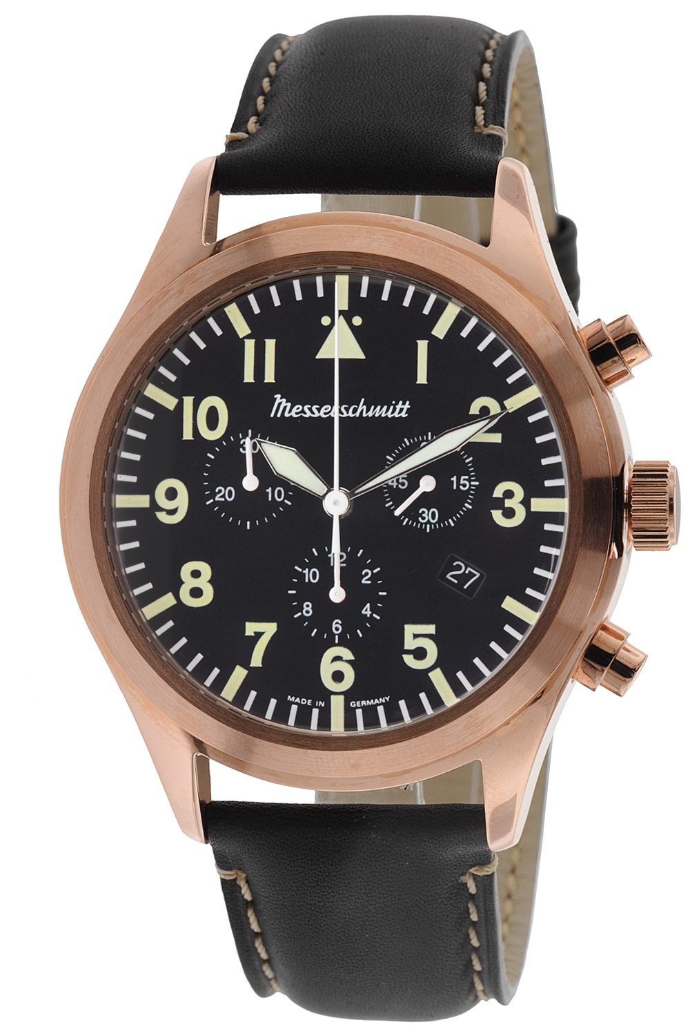 ME5030-44ROSE Herrenuhr Chronograph roségold / schwarz