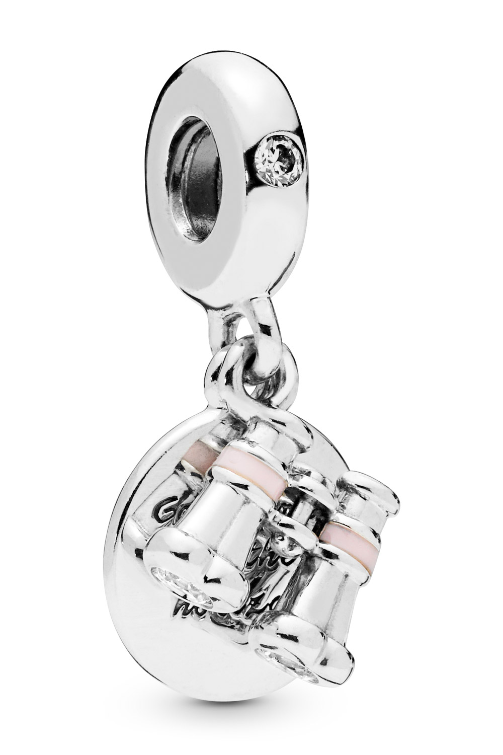 798062CZ Charm-Anhänger Herz Fernglas