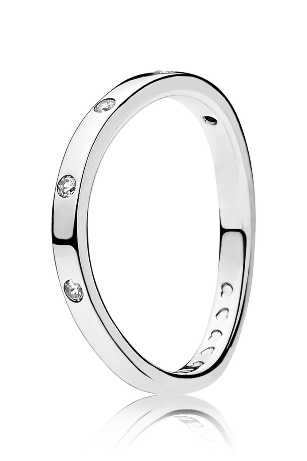 197113CZ Damen-Ring Verwirbelte Tröpchen