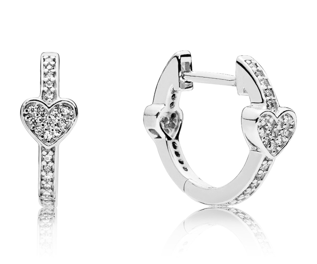 297290CZ Damen-Creolen Alluring Hearts