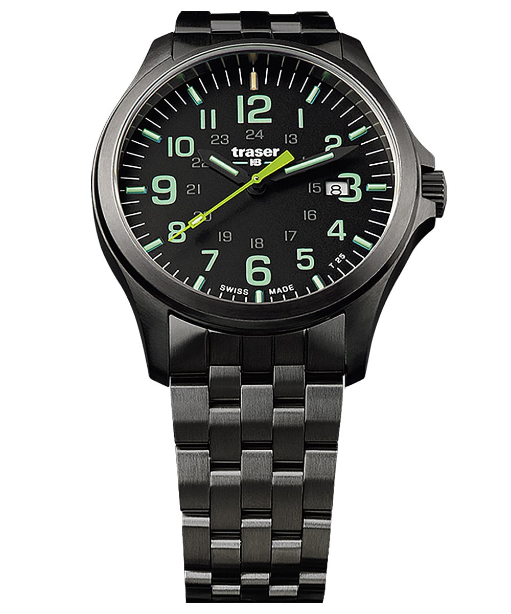 107869 Herrenuhr P67 Officer Pro Gunmetal Schwarz/Hellgrün