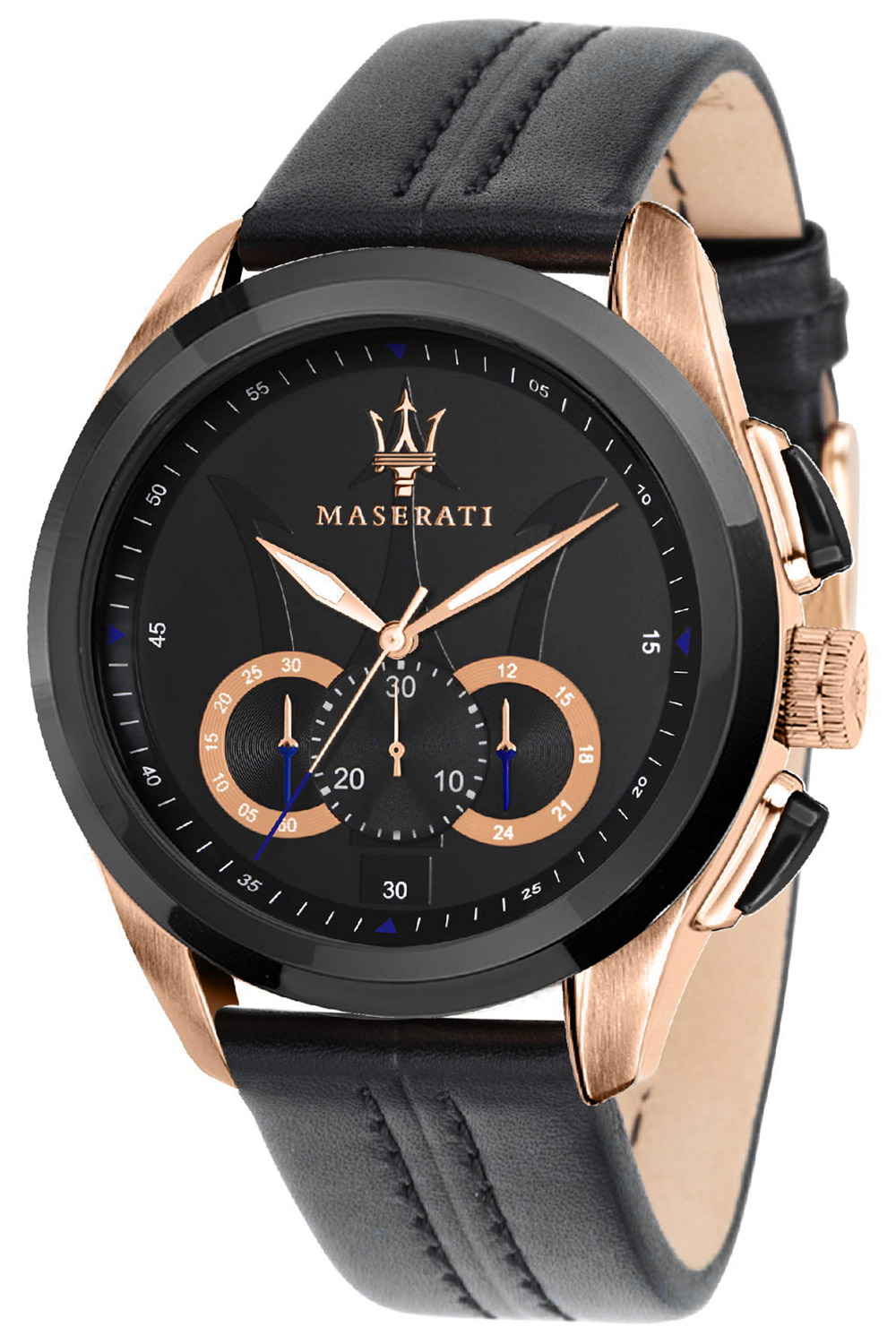 R8871612025 Herrenuhr Chronograph Traguardo schwarz/roségold