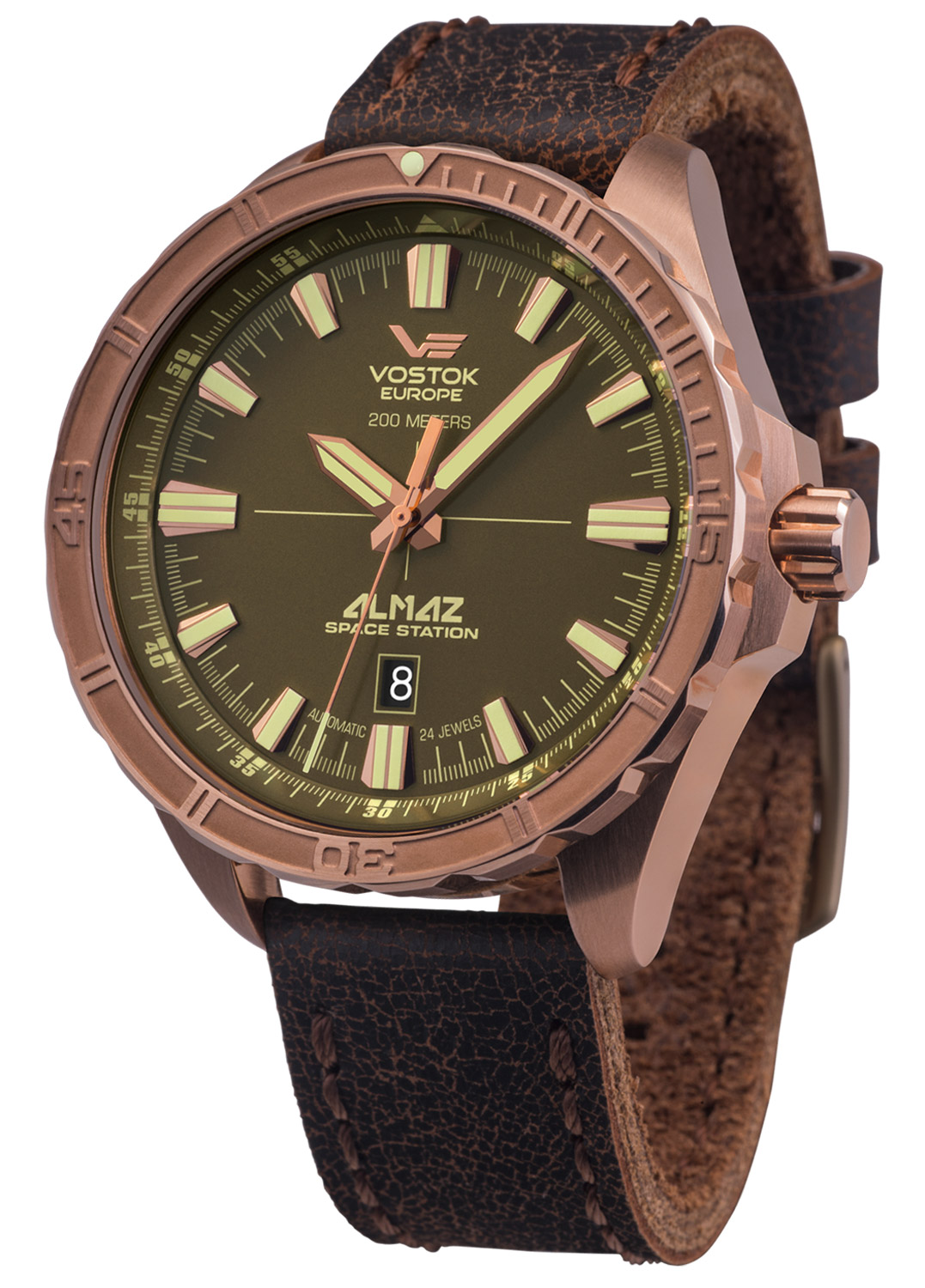 NH35A-320O516 Herren-Automatikuhr Almaz Bronze