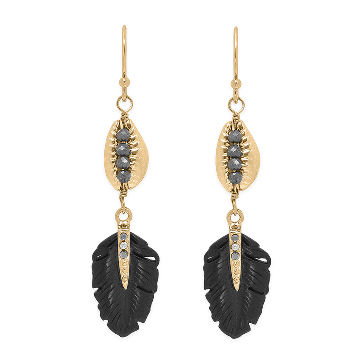 E20KESIBLK Damen-Ohrringe Kesiah Schwarz