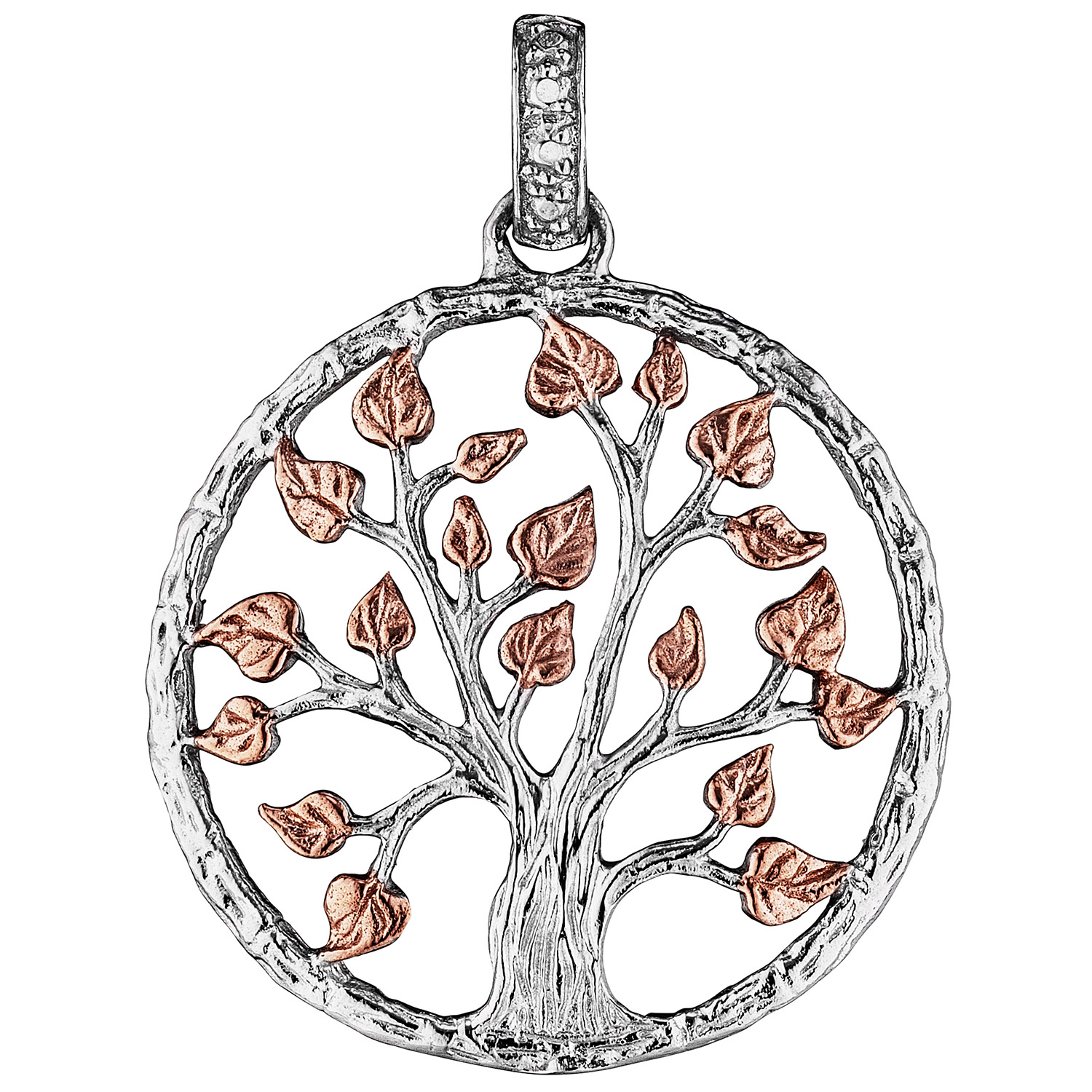 JJPE0249.8 Ketten-Anhänger Lebensbaum Bicolor M