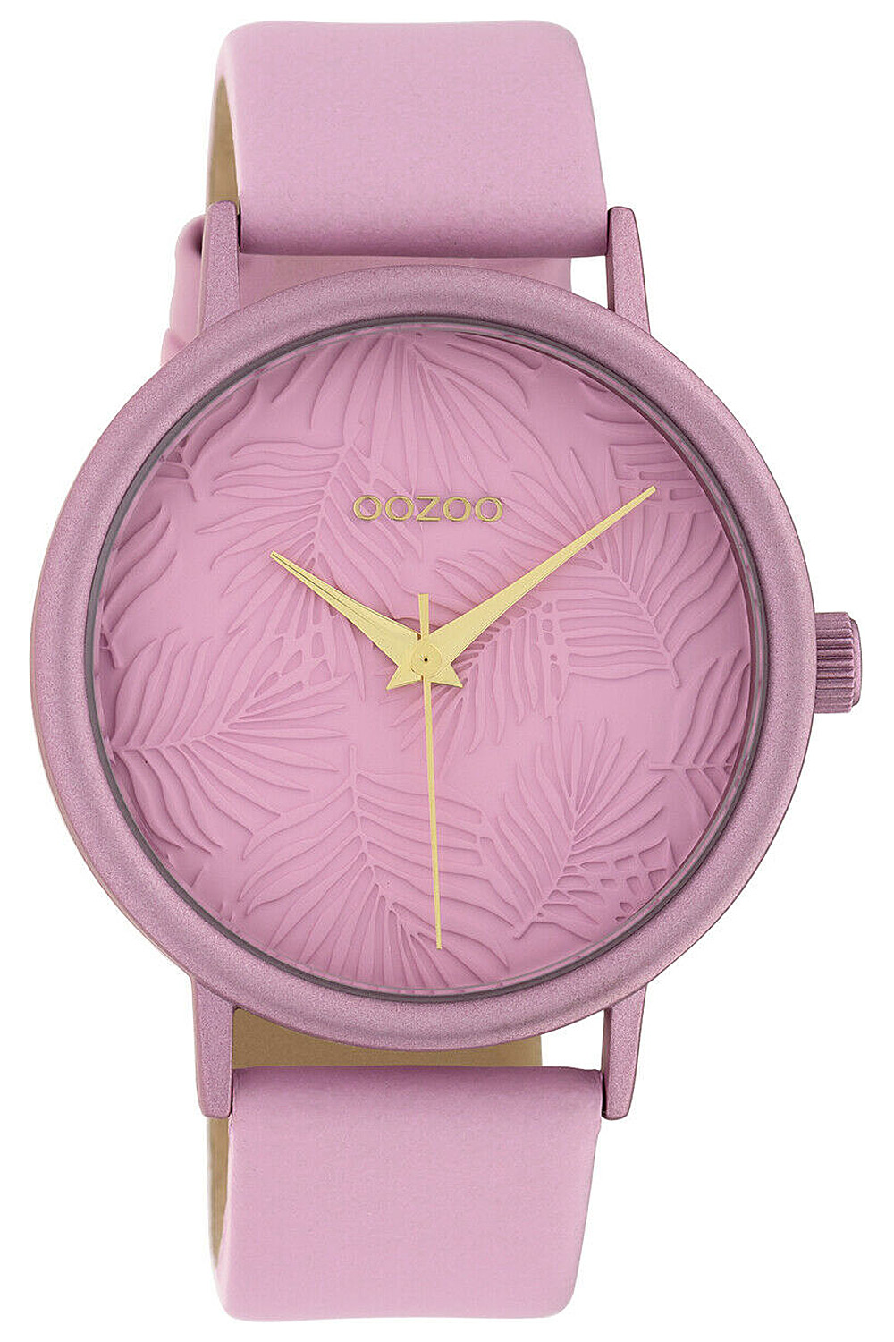 C10174 Damen-Armbanduhr Lederband Rosa 42 mm