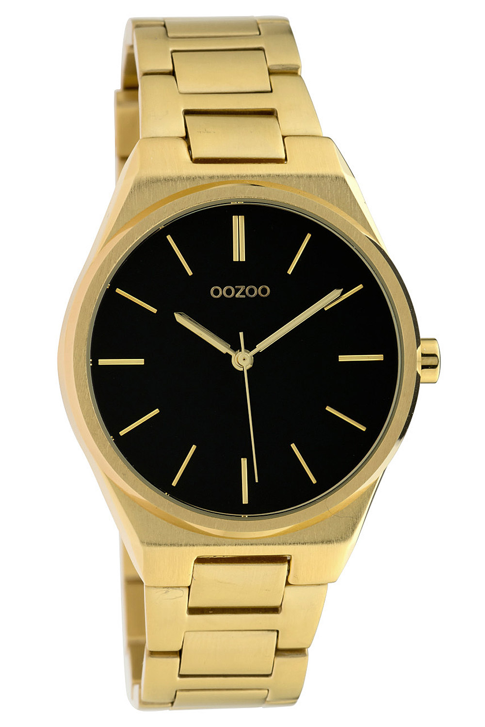 C10342 Damenuhr Edelstahlband Goldfarben Ø 34 mm Schwarz