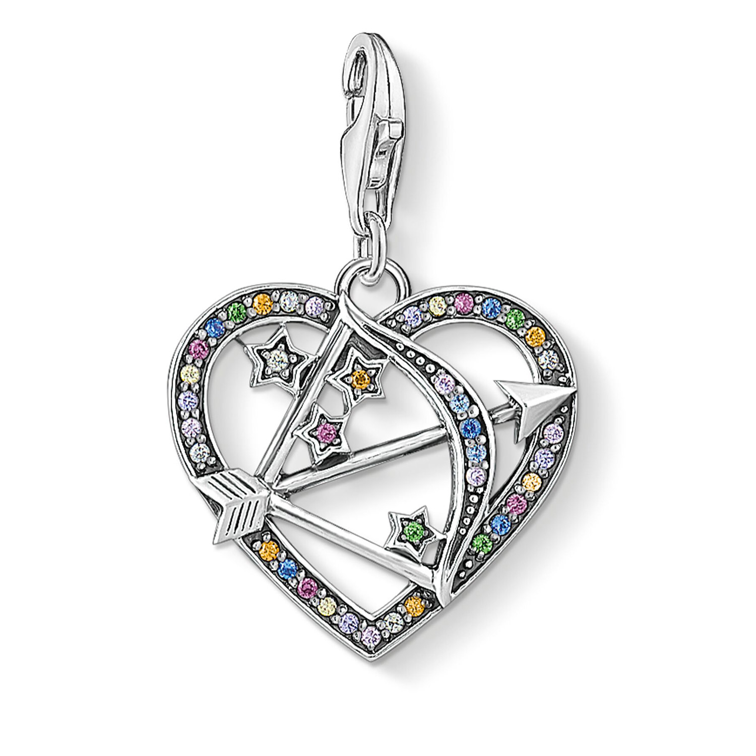 1822-318-7 Charm-Anhänger Amors Pfeil Silber