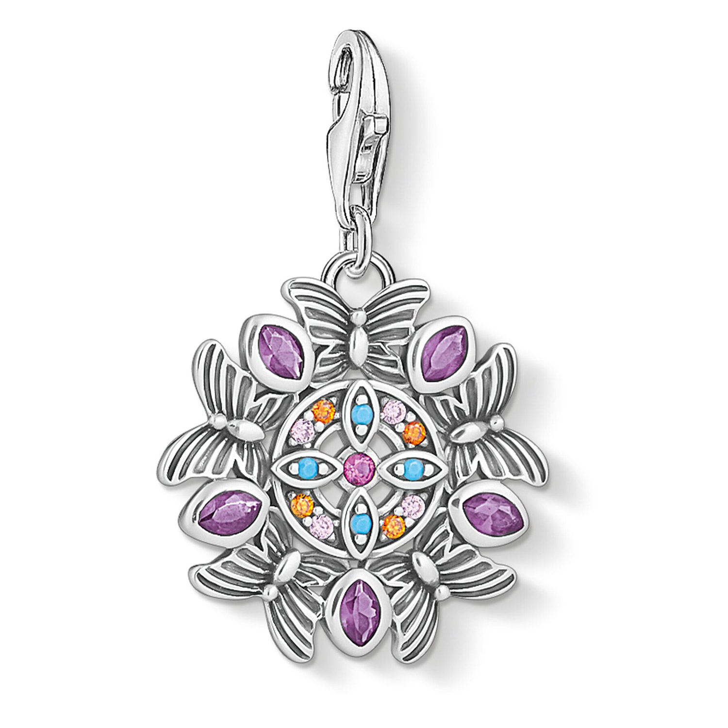 1827-477-7 Charm-Anhänger Amulett Kaleidoskop Silber