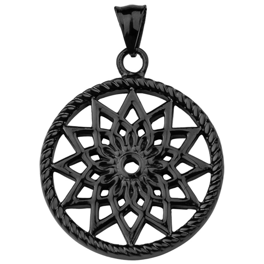 TF01MBK Anhänger Stern Schwarz M