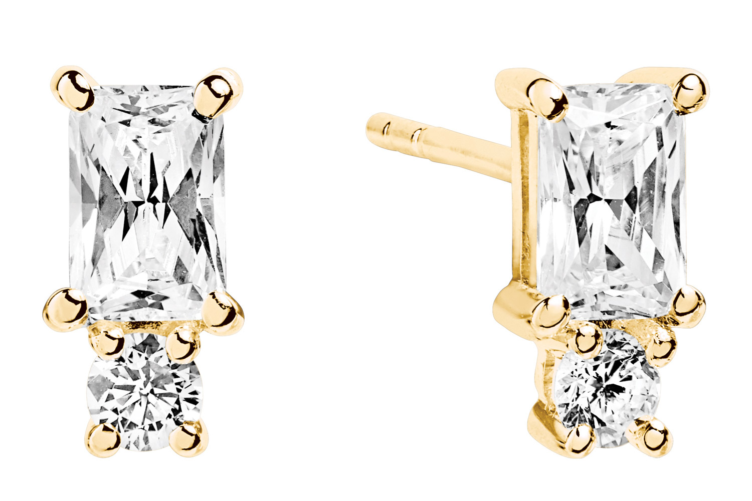 SJ-E1299-CZ(YG) Ohrringe Antella Piccolo Gold