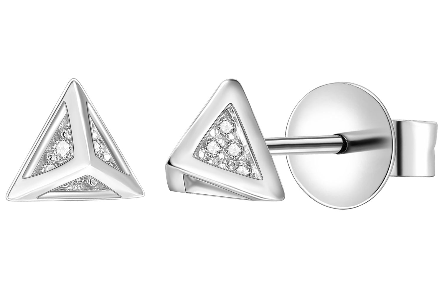 AE013-WW Ohrringe Silber 925 Zirkonia