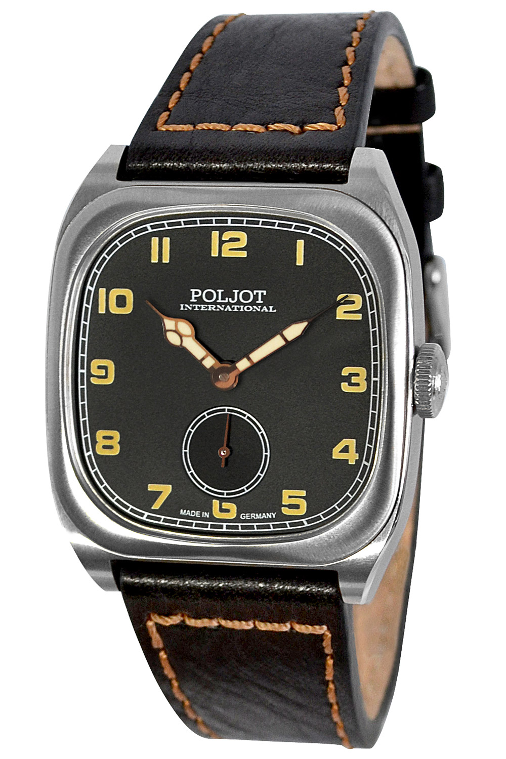 2760.1000113 Herrenuhr Handaufzug Bolshoi Vintage Schwarz