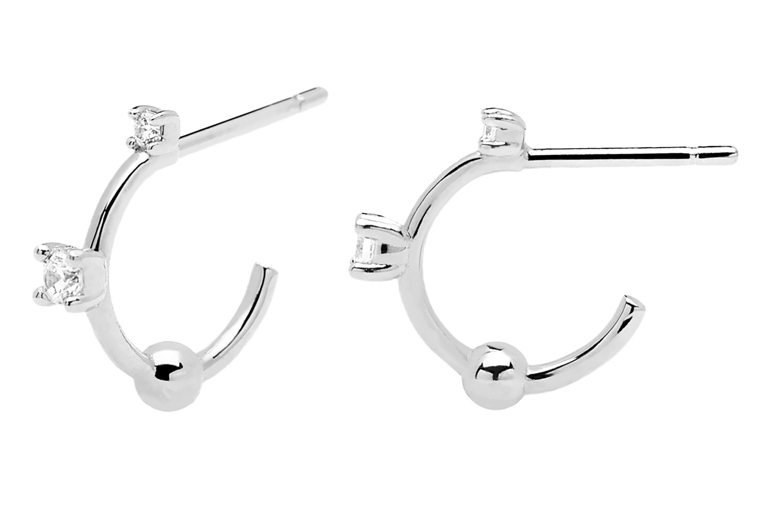 AR02-084-U Damen-Ohrringe Creole Kaya Silber