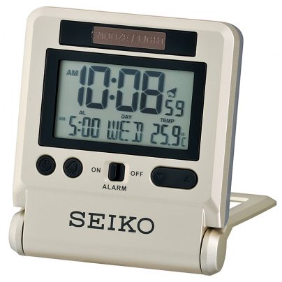 seiko alarm clock travel digital