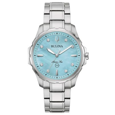 Bulova Women S Watch Quarz Marine Star Steel Turquoise P Uhrcenter