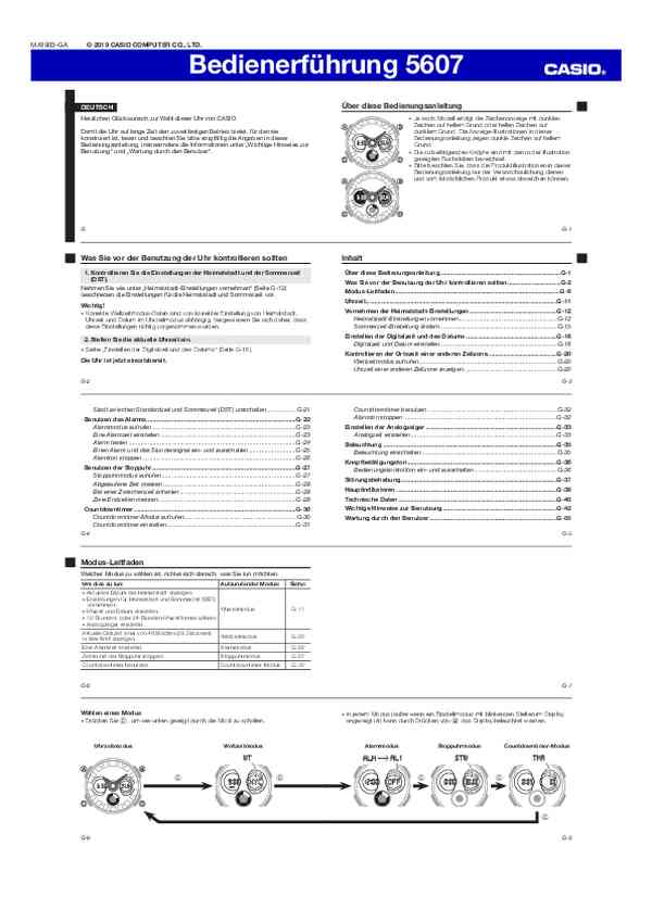 Benutzerhandbuch Casio BA-130-7A1ER