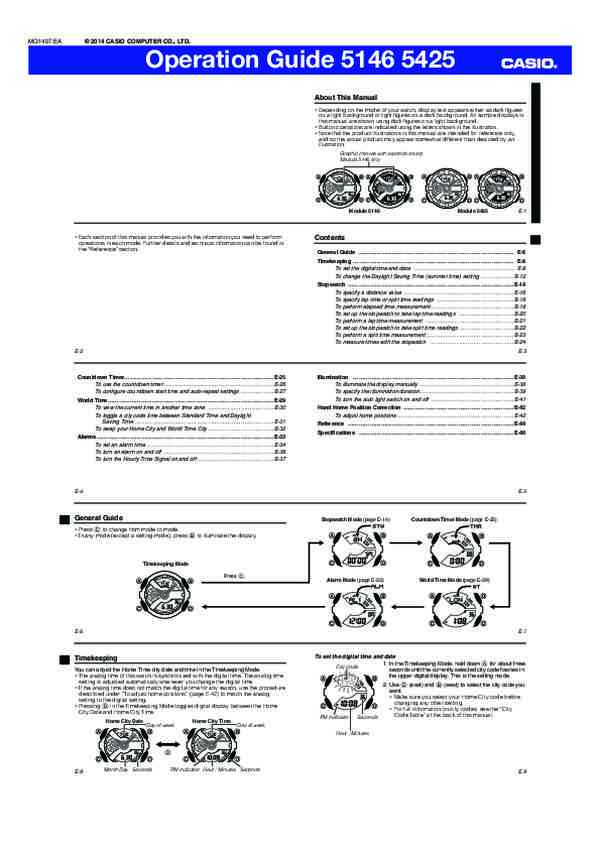 User manual Casio GA-110TU-1A5ER