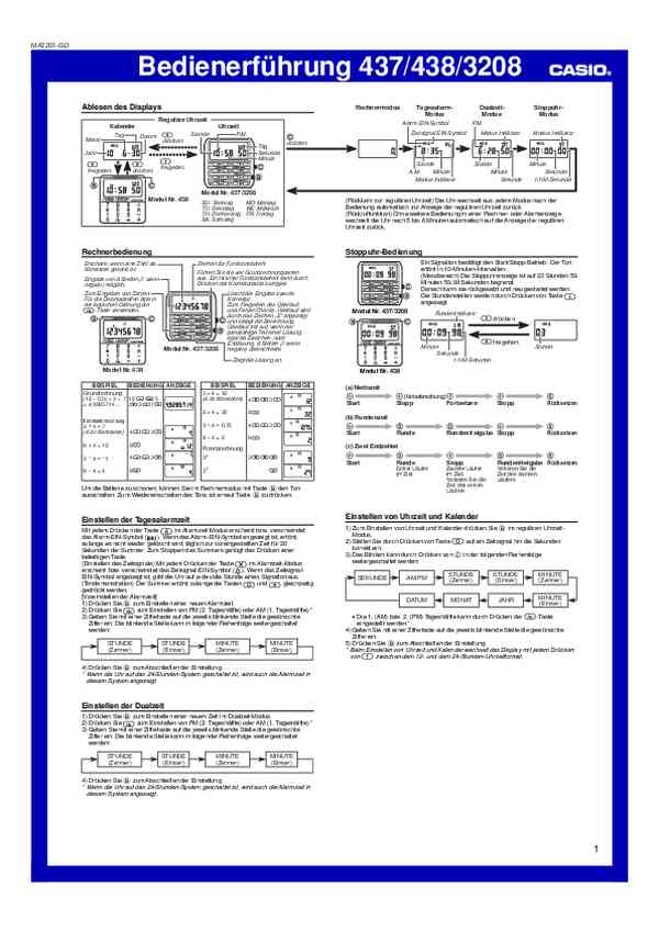 Benutzerhandbuch Casio CA-53WB-8BEF