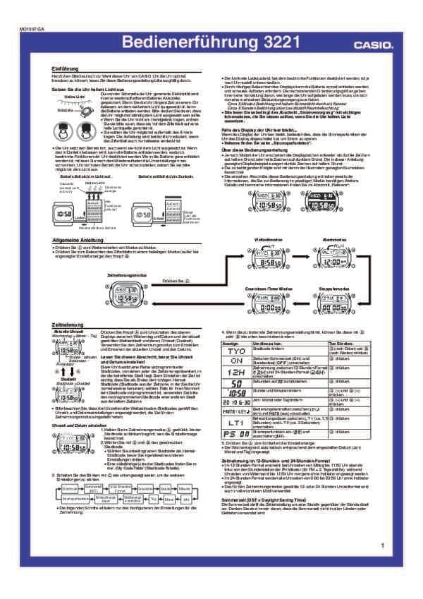 Benutzerhandbuch Casio GX-56BB-1ER