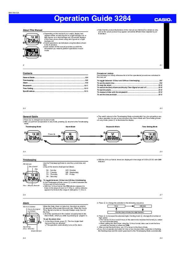 User manual Casio LA-20WHS-2AEF