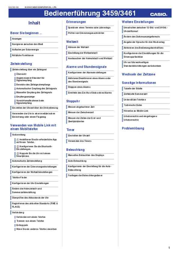 Benutzerhandbuch Casio GW-B5600BC-1BER